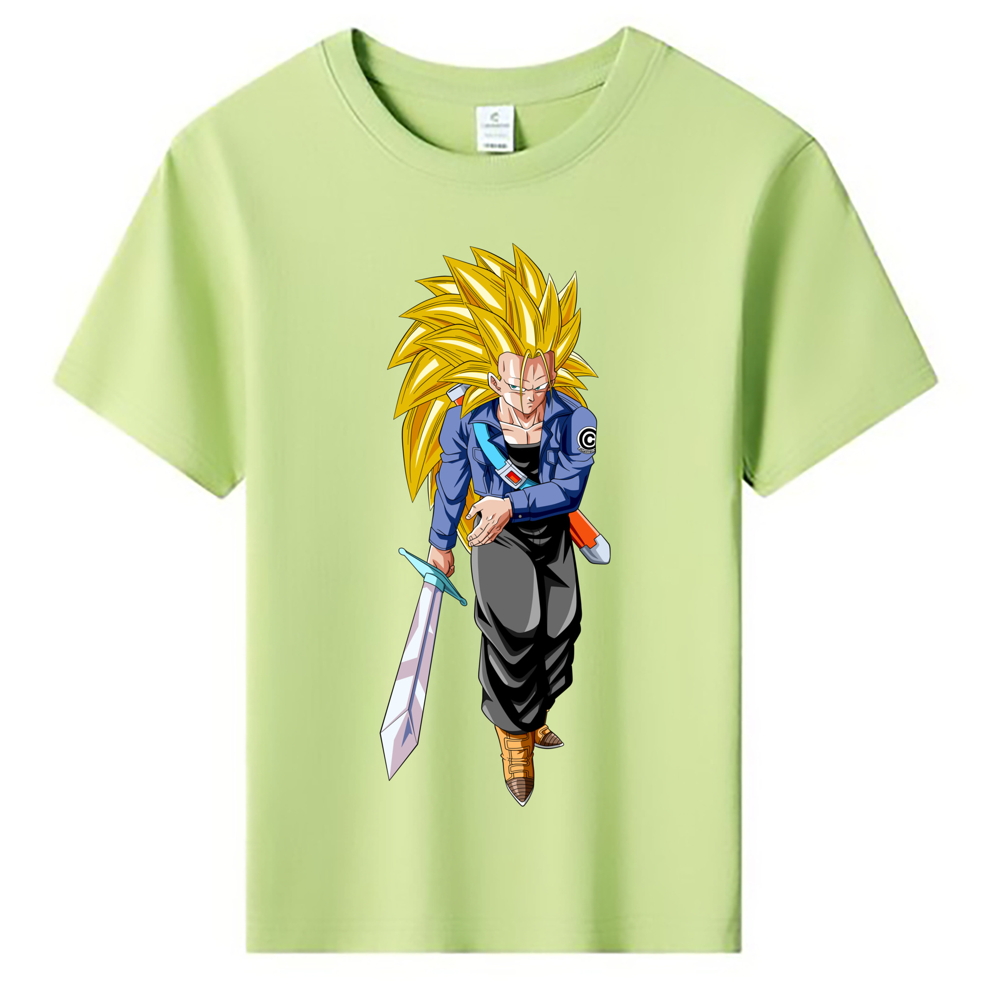 （画像用） ドラゴンボール トランクス（Torankusu）DRAGON BALL Trunks 綿100％キッズTシャツ（フロントプリント）